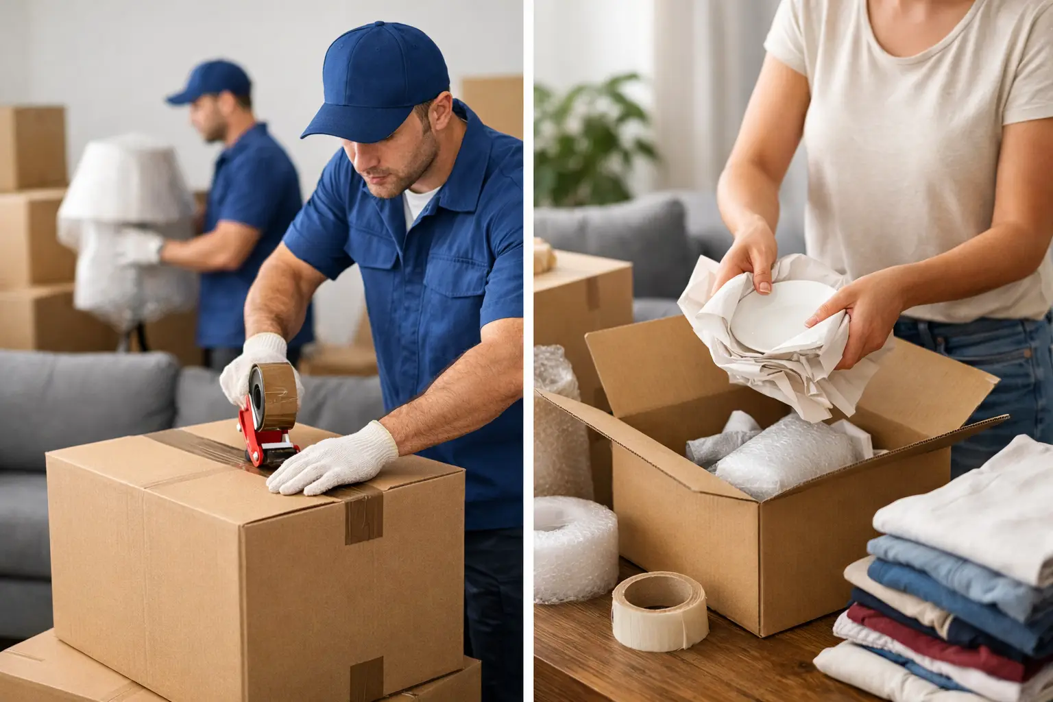Packing Service Versus Self Packing